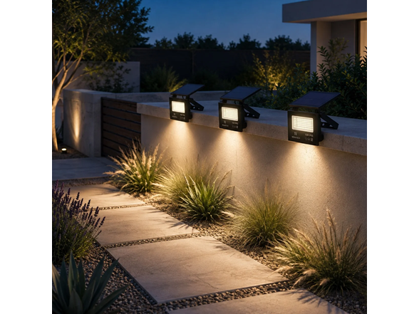 HAKOL 3 Pack 6500K 10W SUPER-BRIGHT WATERPROOF SOLAR Light