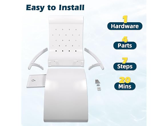 Sun Tanning Lounge Chair with Tray & Towel Ledge