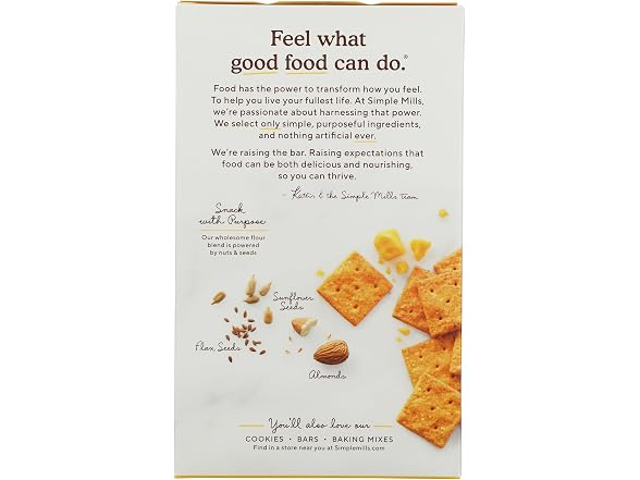 Simple Mills Cheddar Almond Flour Crackers