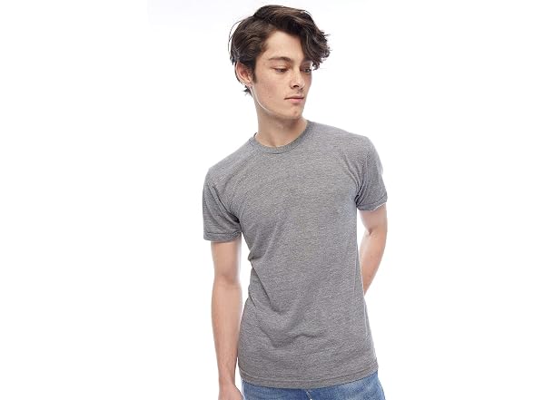 American Apparel Women (S) Triblend Track T-Shirt