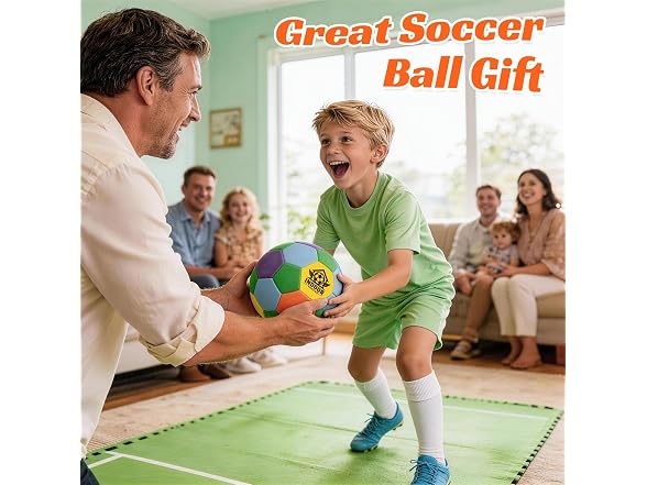 UBeesize Soft Indoor Soccer Ball with Pump