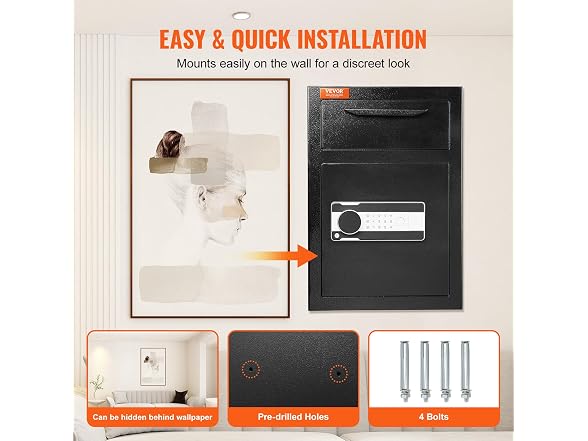2.5 Cub Depository Safe, Deposit Safe with Drop