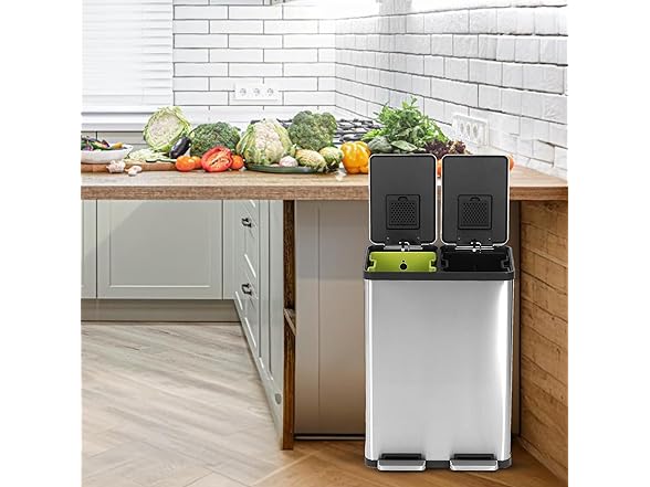 Simpli-Magic 16 Gallon Rectangular Trash Can