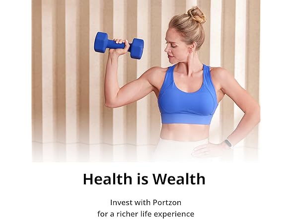 Portzon Weights Dumbbells 12 LB, Pair