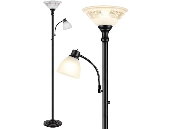 PARTPHONER Torchiere Floor Lamp