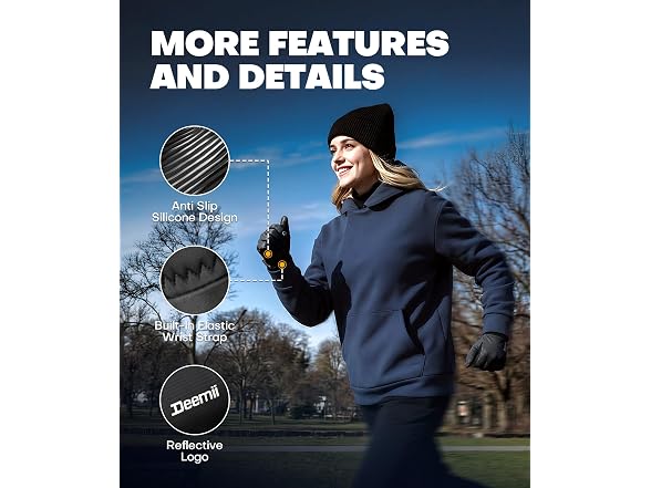 Deemii Gloves Made with 3M Thinsulate