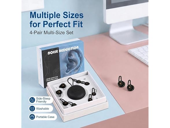 VOTTOUCC Side Sleeper Ear Plugs, 35dB