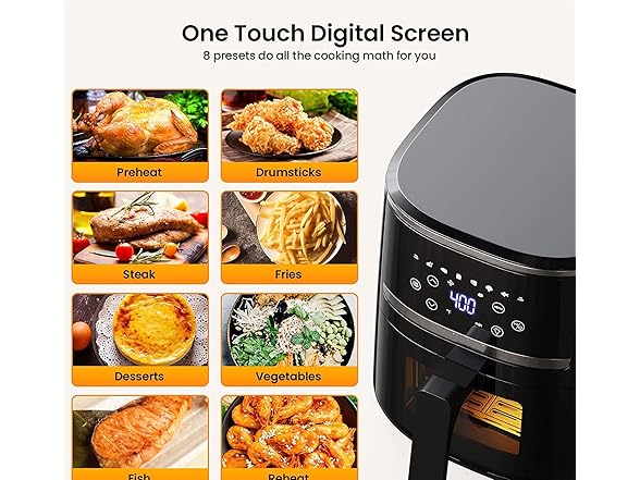 Adoolla Air Fryer Oven 5 Qt Large