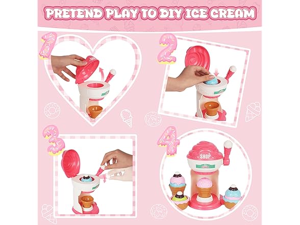 MUZREES Ice Cream Toys Set