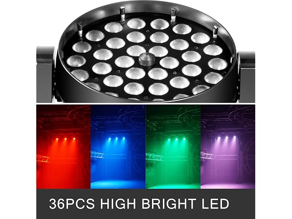 36 x 10W LED Stage Lights Moving Head 4 Color