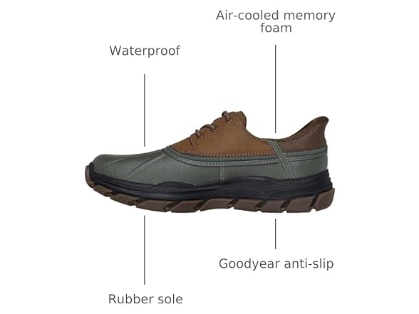 Skechers Men's John Deere Respected Tanzier Rain Shoe (10.5)