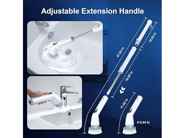 Electric Dual-Speed Spin Scrubber