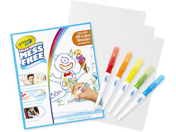 Crayola Color Wonder Paintbrush Pens & Paper