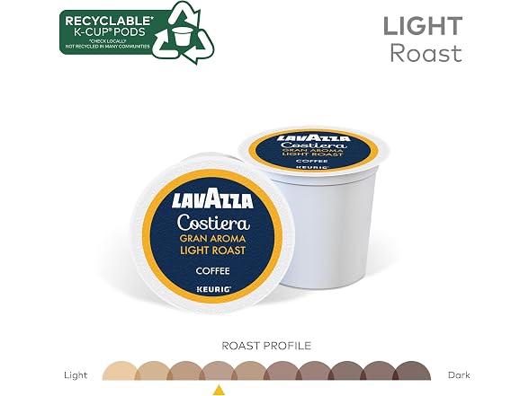 60Ct Lavazza Costiera Gran Aroma, Single-Serve K-Cups