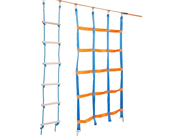 Ninja Warrior Obstacle Course for Kids, 2 x 60ft