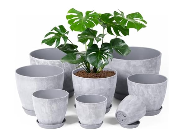lokeisna Set of 8 Plastic Planter
