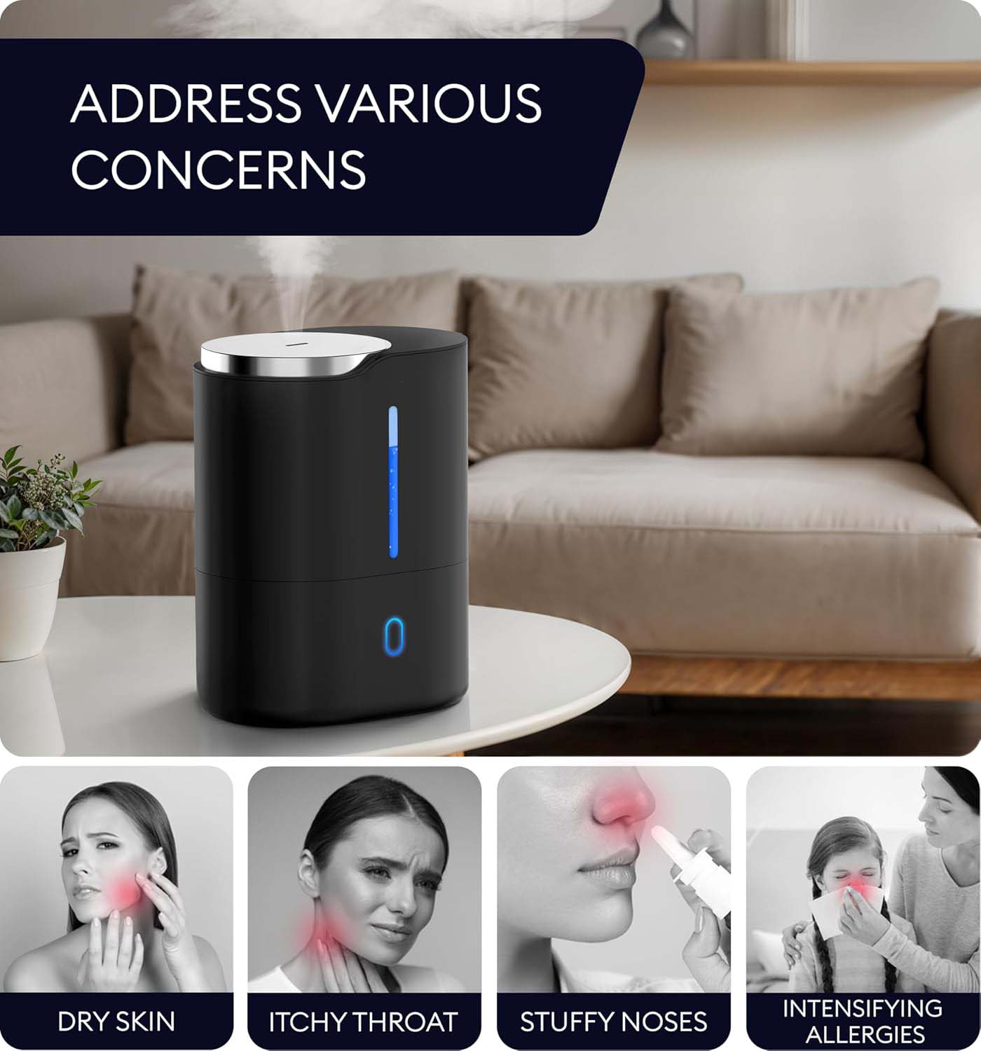 3P EXPERTS Ultrasonic Cool Mist Humidifier - Gallery 15