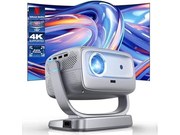 Smart TV 4K Movie Projector | 360 Stand
