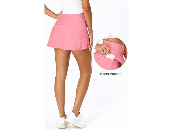 Icyzone Women (S) Athletic Tennis Skirts Shorts