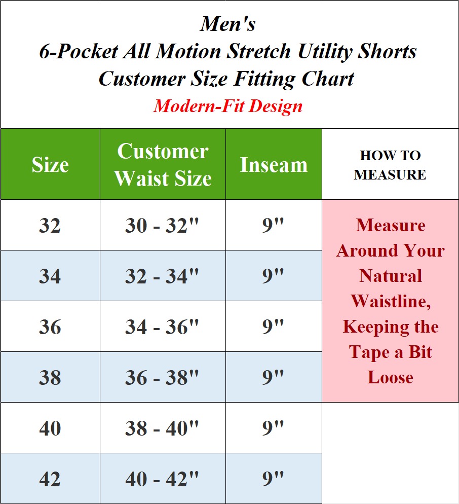 3Pk Asst Mens Stretch Utility Shorts - Gallery 19