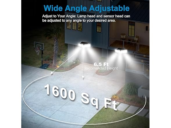 AmeriTop 2 Pack Solar Outdoor Lights