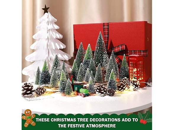 Ayieyill 35Pcs Mini Christmas Décor