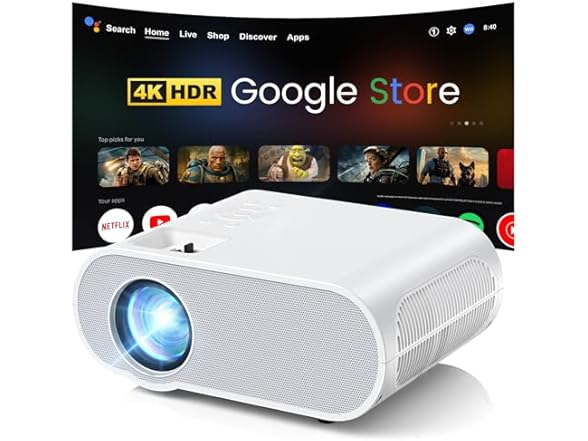 HOMPOW HD 4K Projector