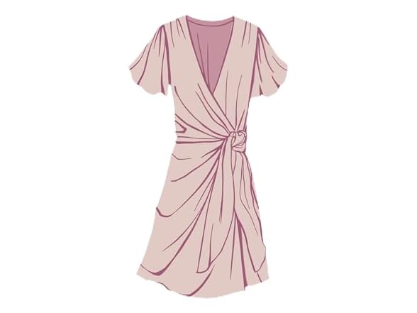 Merokeety Women (L) Balloon Sleeve High T Dress