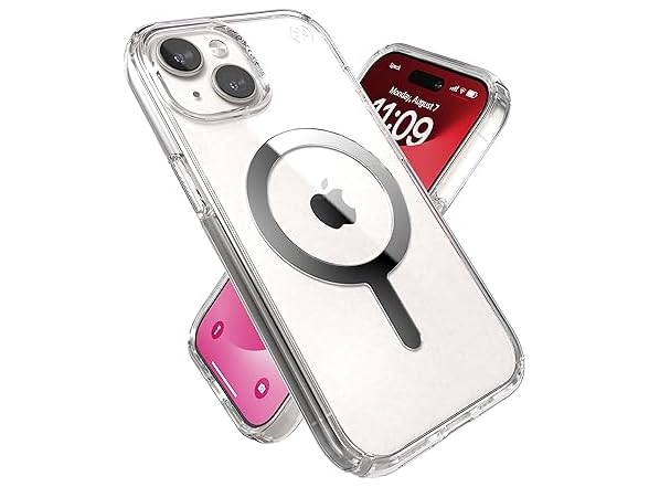 Speck Clear iPhone 15 Case MagSafe Case