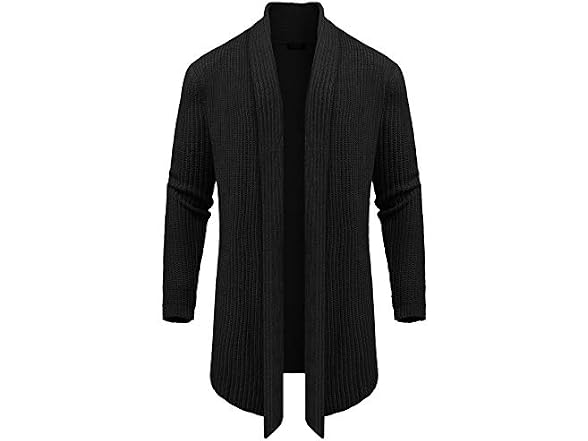 Coofandy Men (S) Shawl Collar Long Cardigan Cape