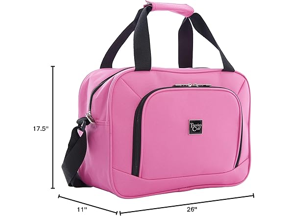 Travelers Club 4pc Luggage Pink