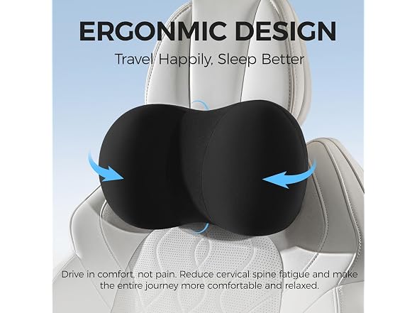 BABUR Car Headrest Neck Pillow