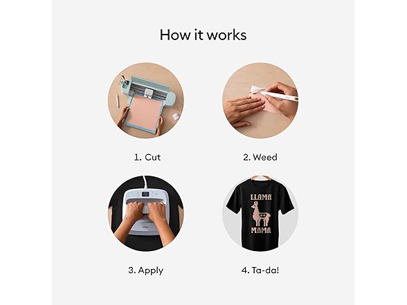 Cricut Everyday Iron On- Rose Gold, 2ft