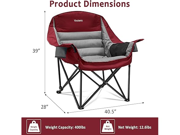 Youtanic Oversized Camping Chair