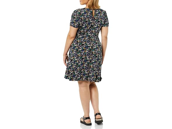 Amazon Essentials Women (XS) Dress Black Ditsy Flo