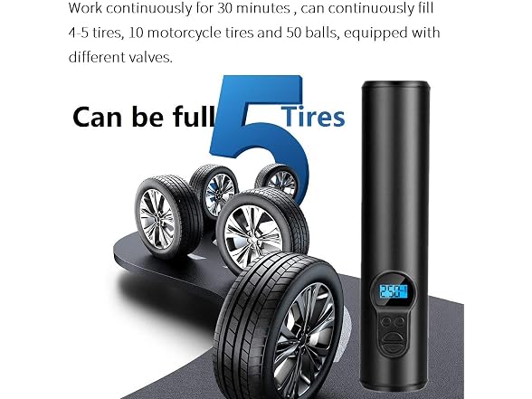 Portable Air Compressor Mini Tire Inflator