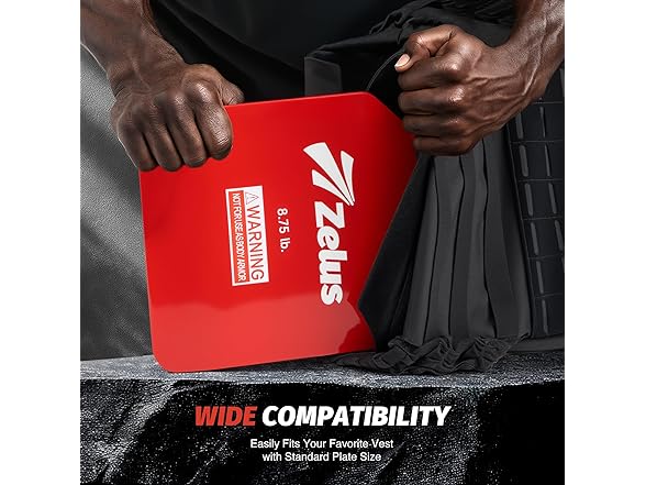 Red Weighted Vest Plates 8.75