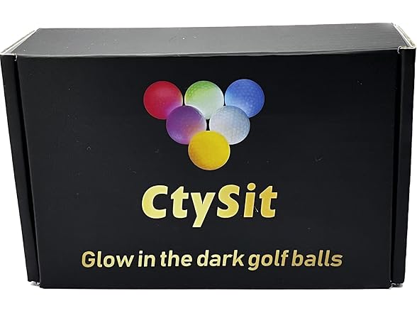 Ctysit LED Golf Balls - 6 Pack Glow in The DarK