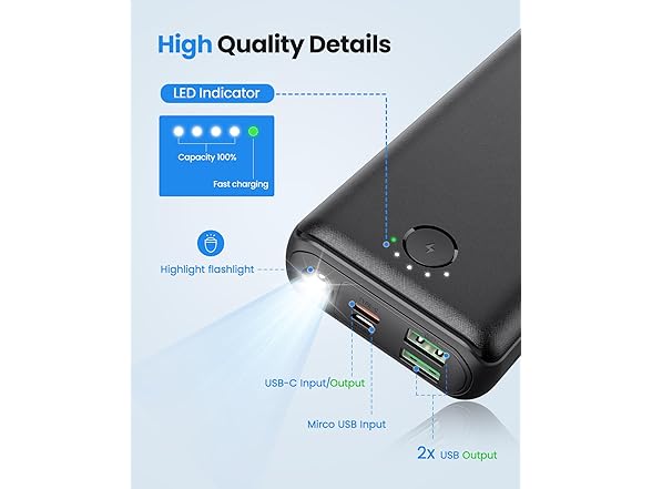 DAOLOT Power Bank | 30000mAh | 22.5W