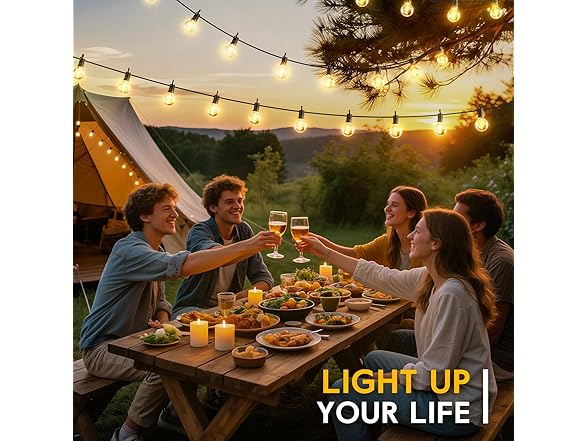 Minetom 158FT Solar String Lights Outdoor