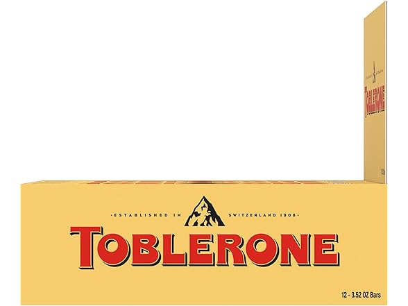 12PK TOBLERONE Milk Chocolate Bar with Honey