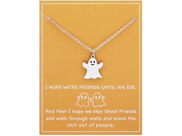 JINGMARUO Silver Friend Necklace