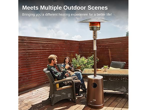 EAST OAK 55,000 BTU Patio Heater with Sand Box