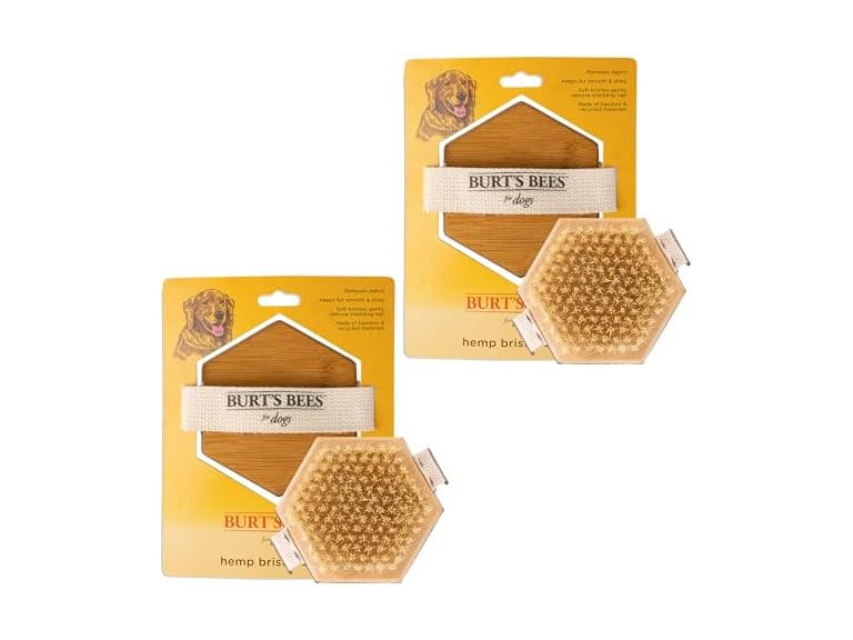 Burt's Bees for Pets Palm Brush with Hemp Bristles