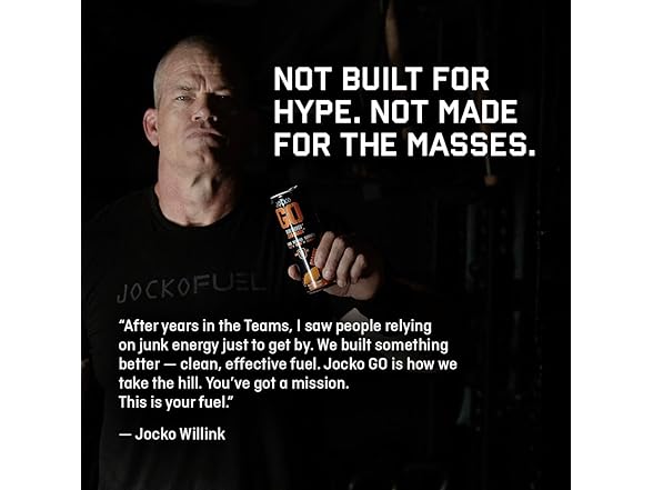 12PK Jocko GO Energy Drink (Afterburner Orange)