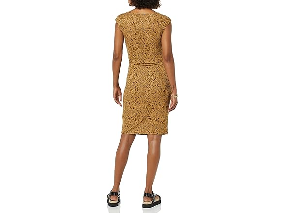 Amazon Essentials Womens Cap Sleeve Faux Wrap Dress