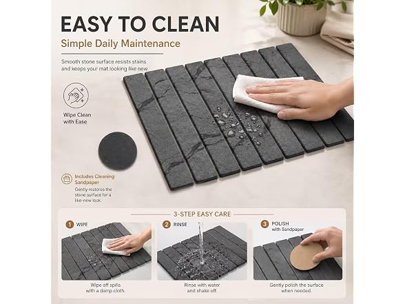 Dihmpor Absorbent Stone Dish Drying Mat