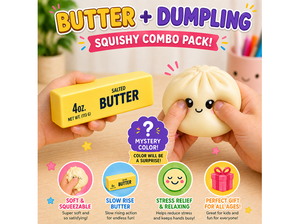 Squishy Dumpling + Butter Combo Pack