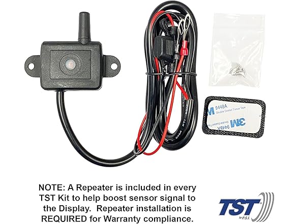 TST 507 TPMS 4 Cap Sensors Color Disp
