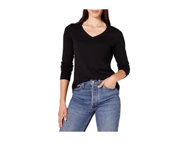 $3.99, Was $16.90, 76% Off! Amazon Essentials Women Regular-Fit Lightweight Long-Sleeve Sweater dealfomo